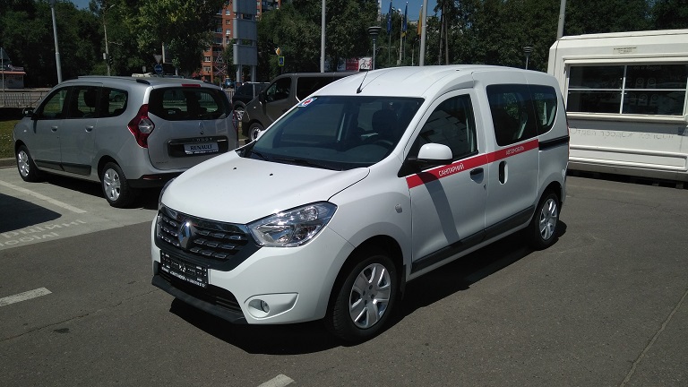 ZSO Avtomobil specializirovannogo sanitarnogo naznacheniya na baze Renault Dokker