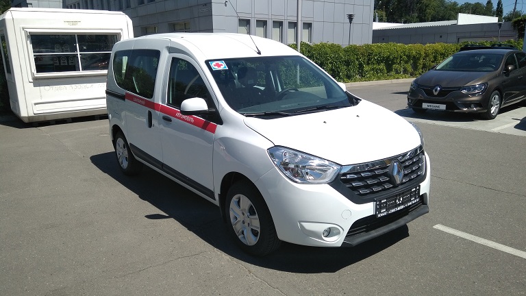 ZSO Avtomobil specializirovannogo sanitarnogo naznacheniya na baze Renault Dokker 1