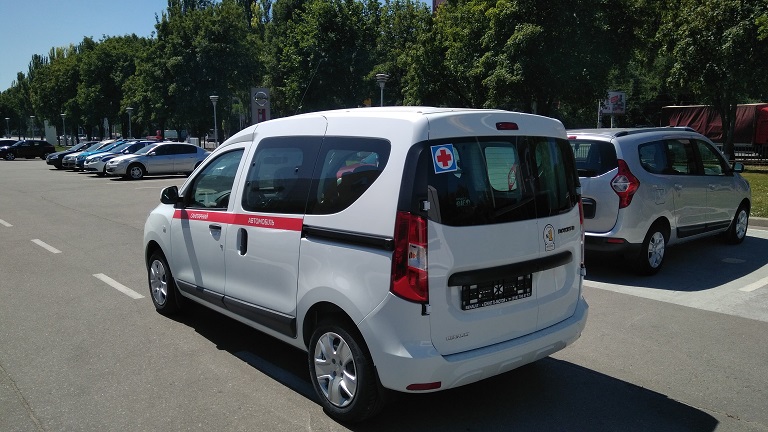 ZSO Avtomobil specializirovannogo sanitarnogo naznacheniya na baze Renault Dokker 2